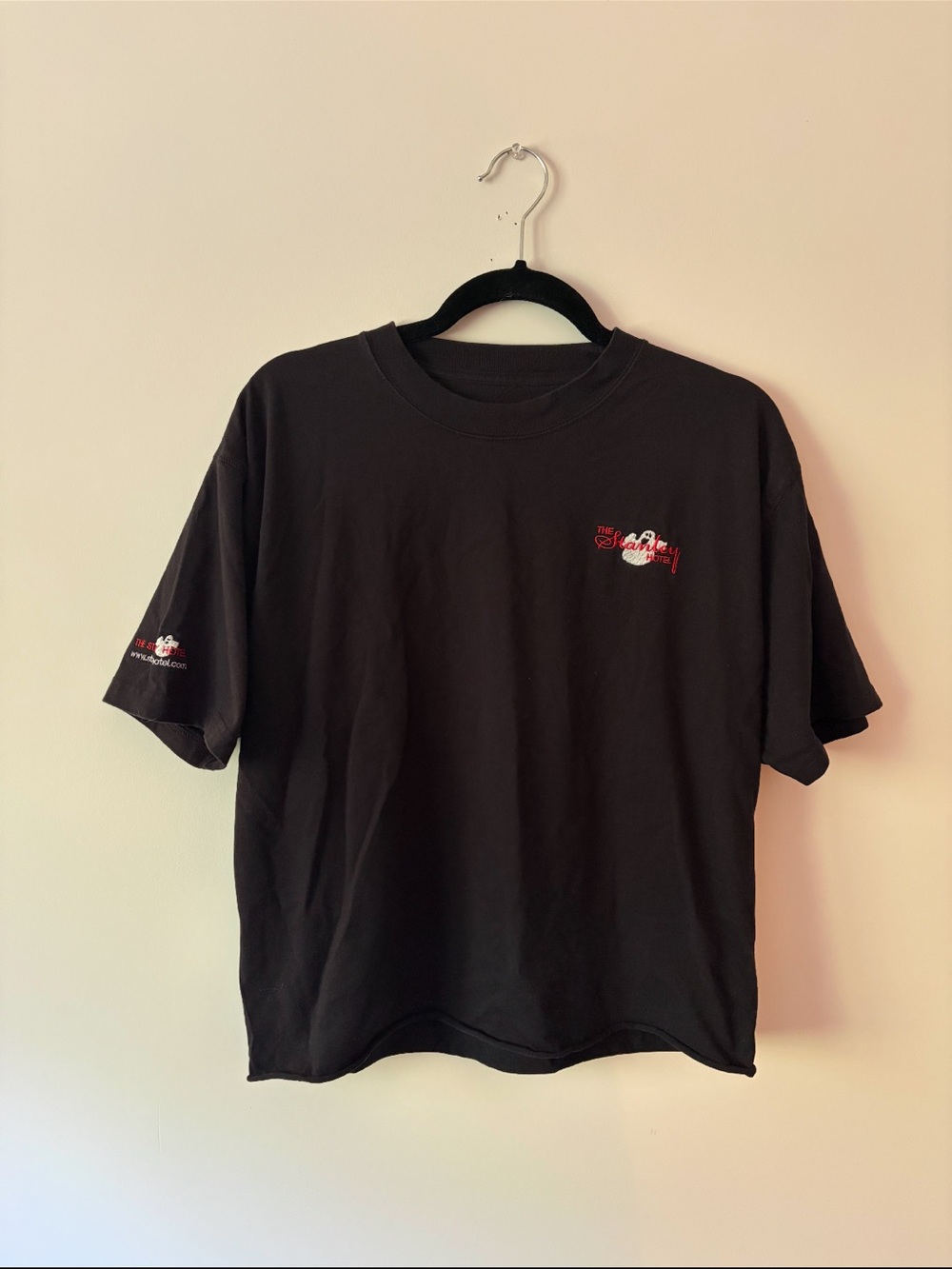 The Stanley Hotel Haunted The Shining Merch Black Graphic Crewneck Shirt Ghost